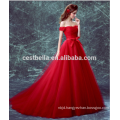 Cestbella TS1132 Elegant Vintage Evening Gowns with Cap Sleeves Red Lace Ball Gowns Formal Long Dress 2017